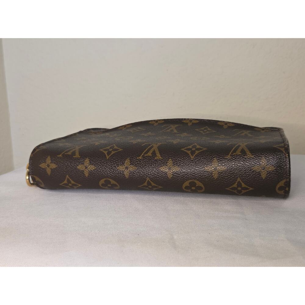 Louis Vuitton Monogram Orsay Clutch Wristlet Bag AR0917 LV Brown Canvas - Picture 4 of 13